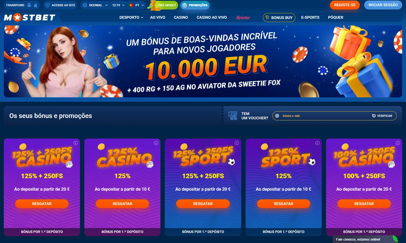 Limites e prazos dos bônus no Mostbet PT