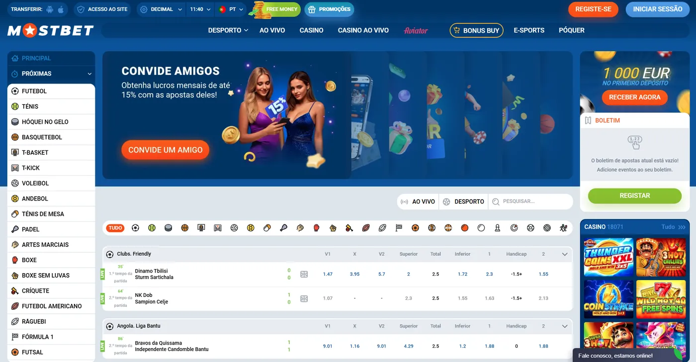 Bônus Mostbet e promoções disponíveis