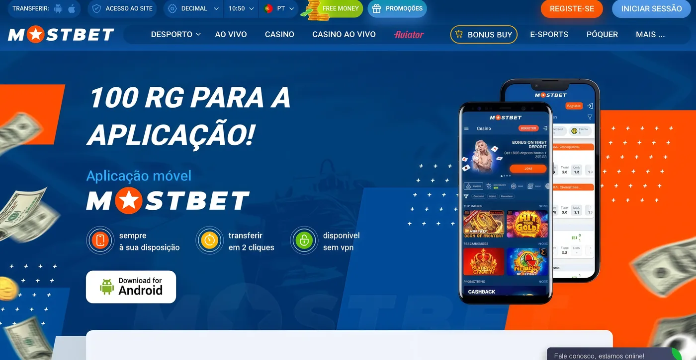 Login móvel da Mostbet Portugal